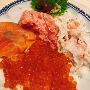 北海道食材の海鮮丼